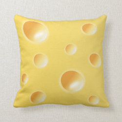 Yellow Swiss Cheese Texture Cushion / Pillow