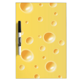 Yellow Swiss Cheese Texture Dry-Erase Whiteboards