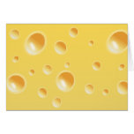 Yellow Swiss Cheese Texture Greeting Cards