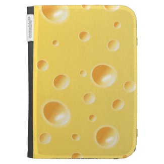 Yellow Swiss Cheese Texture Kindle Folio Case