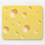Yellow Swiss Cheese Texture Mousepads