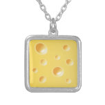 Yellow Swiss Cheese Texture necklace