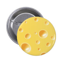 Yellow Swiss Cheese Texture Pin