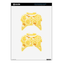 Yellow Swiss Cheese Texture Xbox 360 Controller Decal