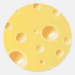 Yellow Swiss Cheese Texture Sticker