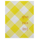 yellow table cloth custom flyer