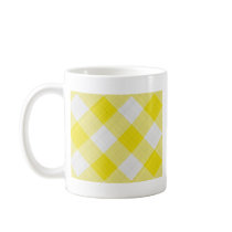 yellow table cloth coffee mugs