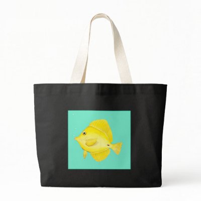 Yellow Tang Bags by joeyartist