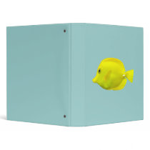 Yellow Tang Tropical Fish 3 Ring Binder