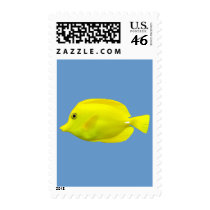 Yellow Tang Tropical Fish Postage Stamp
