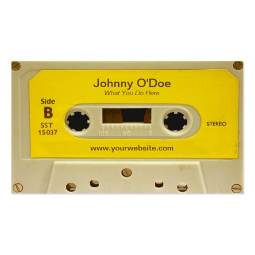 Yellow Tape Business Cards (back side)