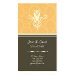 Yellow Tapestry Scissors Business Card Template