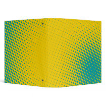 Yellow Teal Halftone binder