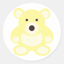 Yellow Teddy Bear stickers