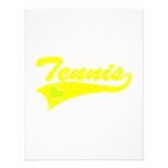 Yellow Tennis Personalized Announcement