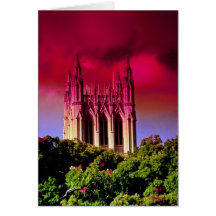 Yellow The National Cathedral, Washington, D.C., U Greeting Cards