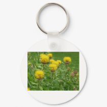 yellow thistle keychains