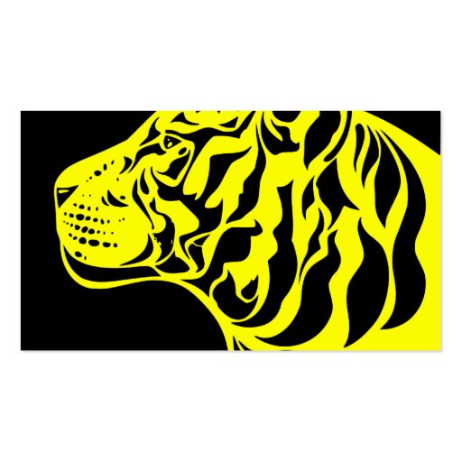 Yellow Tiger Business Card (back side)