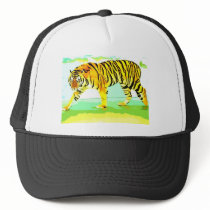 Yellow Tiger hats by made_in_atlantis Yellow Tiger hats
