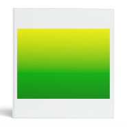 yellow top green bottom gradient vinyl binders