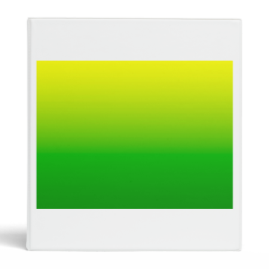 yellow top green bottom gradient vinyl binders