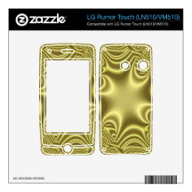 Yellow trendy cross pattern LG rumor touch skin