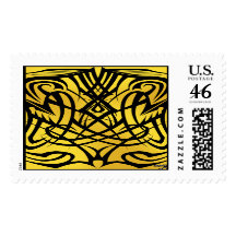 Yellow Tribal Stamps