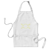 Yellow Triple Goddess Outline aprons