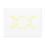 Yellow Triple Goddess Outline Post Cards