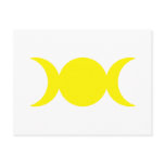Yellow Triple Goddess Post Cards