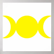 Yellow Triple Goddess Print