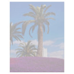 Yellow Tropical scene flowers Letterhead Template
