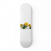 Yellow Trumpet Flowers cutout photo Skate Board Decks