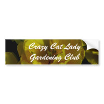 Yellow Tulip Art Bumper Stickers