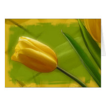 Yellow Tulip Card