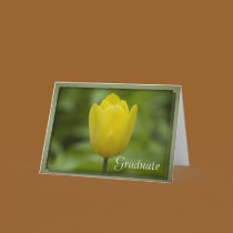 Yellow Tulip Graduation cards by loraseverson Yellow Tulip Graduation cards