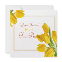 Yellow Tulip-mothers day Personalized Invitation