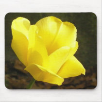Yellow Tulip MousePad mousepads
