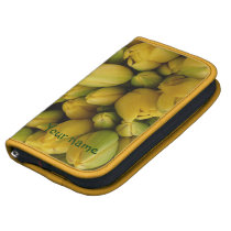 Yellow tulips - customise with your name organizer