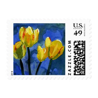 Yellow Tulips Postage