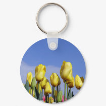 Yellow Tulips Shining keychains by sharonsphotography Yellow Tulips Shining keychains