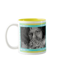 yellow turquoise frame mugs by DonnasPhotoFrames yellow turquoise frame mugs