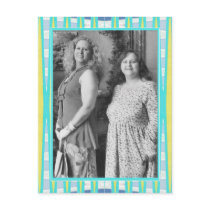 yellow turquoise frame postcards by DonnasPhotoFrames yellow turquoise frame postcards