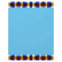 yellow turquoise pattern flyers