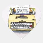 Yellow Typewriter Stickers