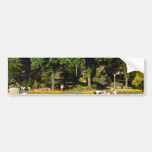 yellow Valley Gardens, Harrogate, England flowers Bumper Sticker