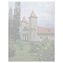 yellow Village church in Atejs flowers Customized Letterhead