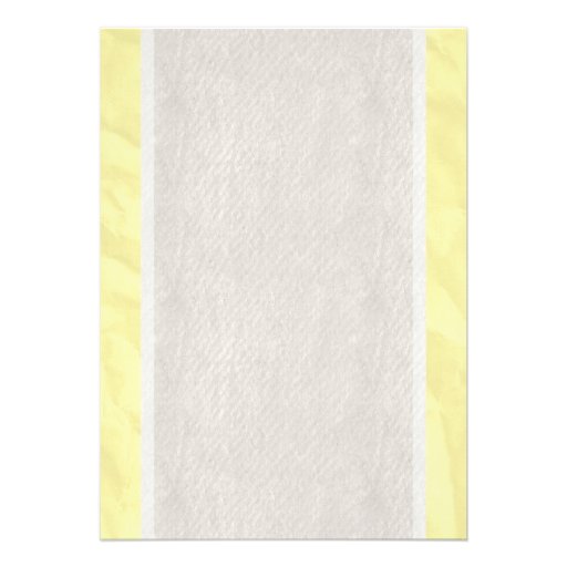 Yellow Vintage Bow Linen Bridal Shower Invitations