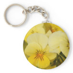 Yellow Violas (Pansies) Key Chain