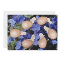 Yellow Violet seeds (Viola papilionacea) flowers Custom Invitation